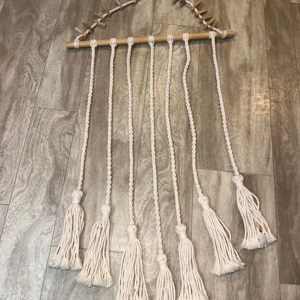 Hanging photo BoHo display
